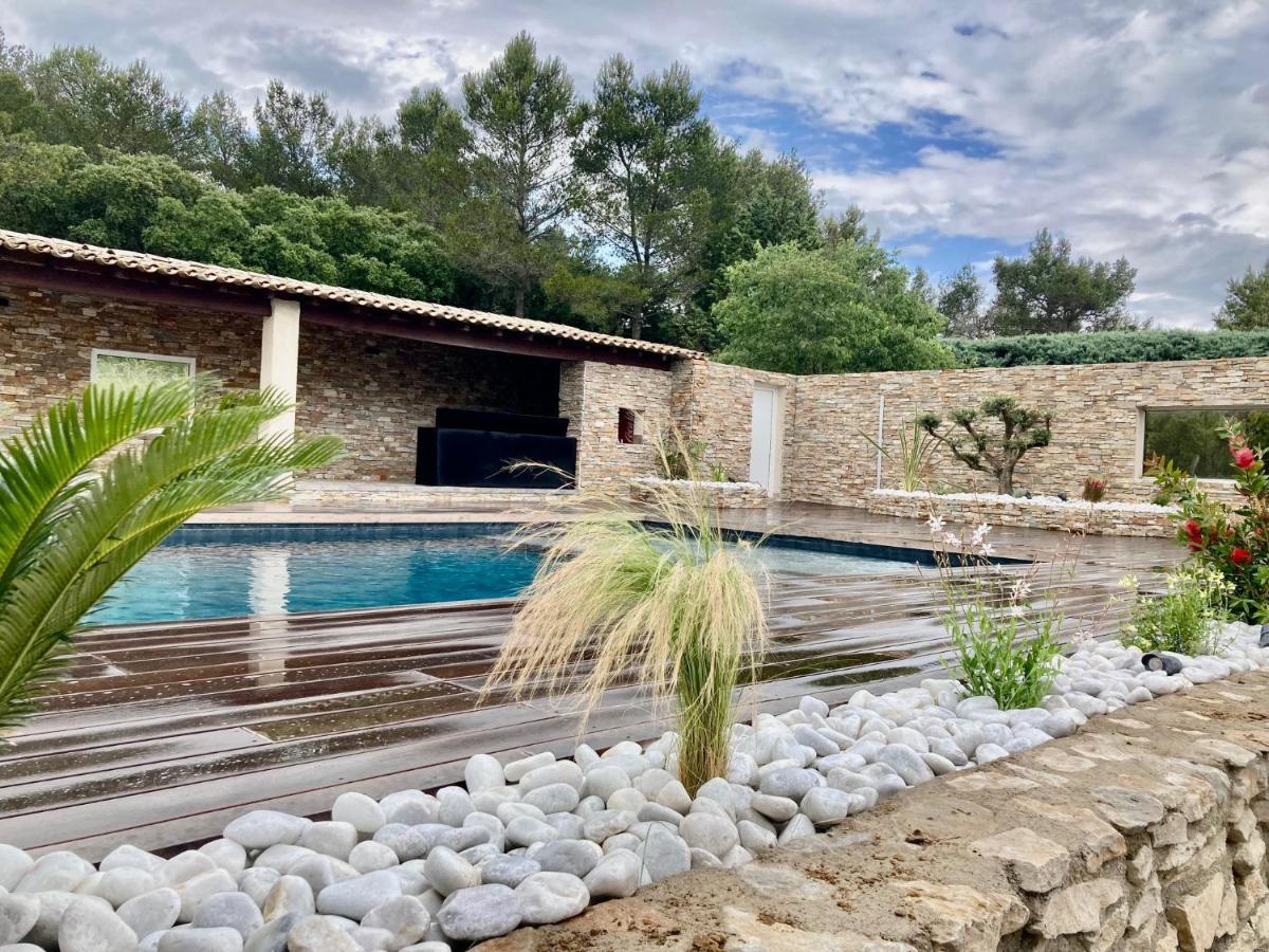 נים Magnifique Villa De Luxe Au Coeur De La Garrigue מראה חיצוני תמונה